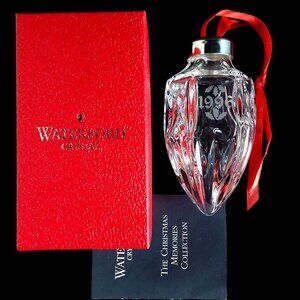 Vintage 1996 Waterford Crystal Ornament Annual Christmas Ball Ireland BOXED